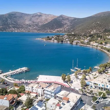 White In Olive Trees And Seaview To Panagia Almiropótamos